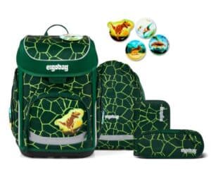 5-teiliges Ergobag Set Cubo "BärRex mit Dinosaurier-Kletties Version 2026"