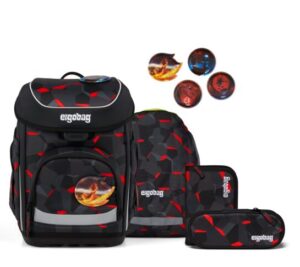 5-teiliges Ergobag Set Cubo "Taekbärdo mit Feuerdrache Kletties Version 2026"