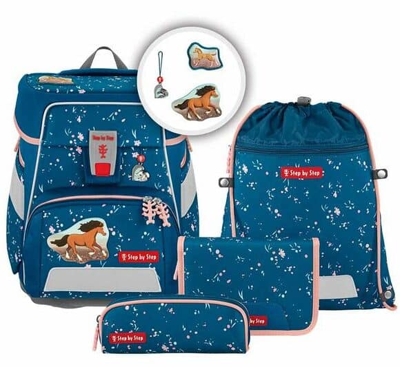 5-teiliges Step by Step Schulranzenset Space "Wild Horse Ronja"
